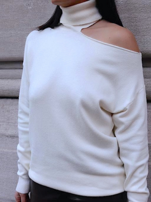 Max It Out Open Shoulder Sweater