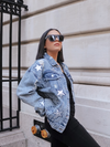 Reaching For The Stars Distressed Denim Jacket