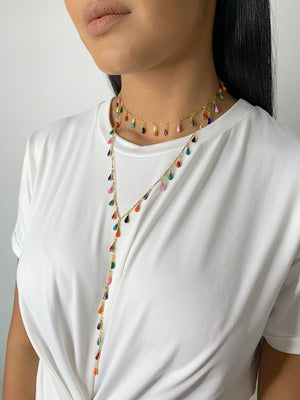 Color Strike Lariat Necklace - marfemme