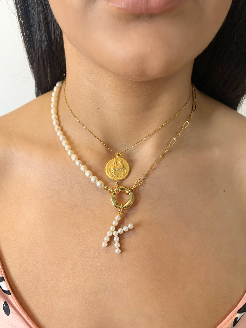 Pearl Initial Lust Necklace - marfemme