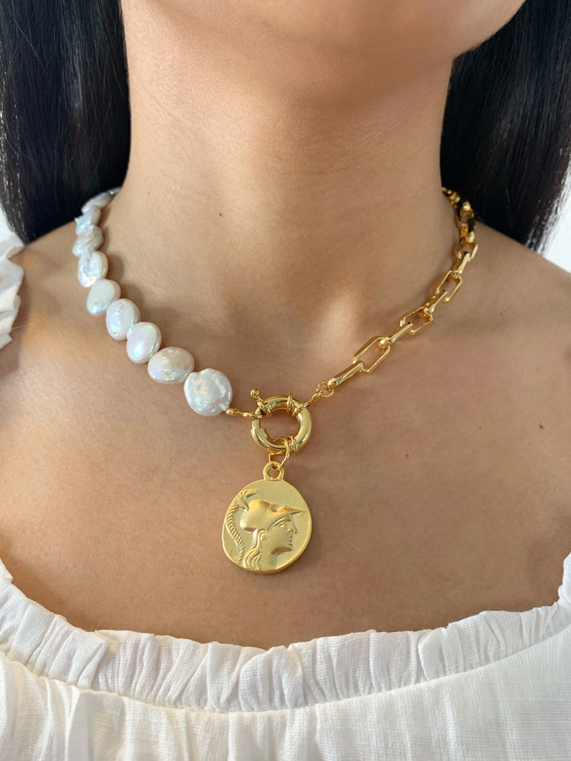 Santorini Pearl Lust Necklace - marfemme