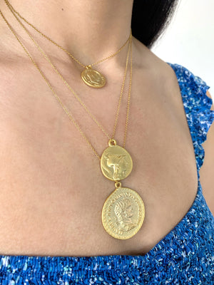 Santorini Large Coin Necklace - marfemme