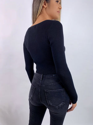 Perla Crop Sweater Top - marfemme