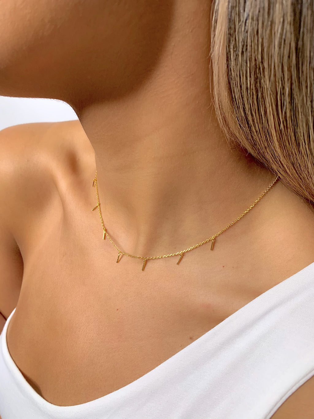 Aligned Dainty Necklace - marfemme
